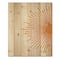 Designart - Orange Sun Print I - Modern Print on Natural Pine Wood